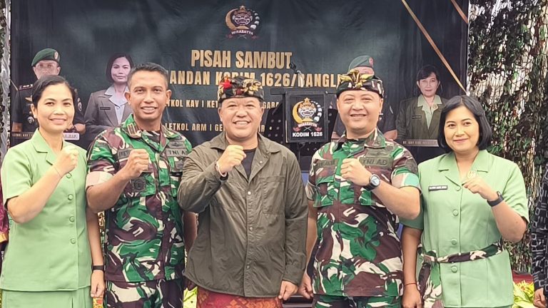 Letkol Arya Girinatha Utama Resmi Jabat Dandim 1626/Bangli