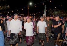 Bupati dan Wabup Badung Dampingi Gubernur Bali Saksikan Atraksi Ogoh-Ogoh