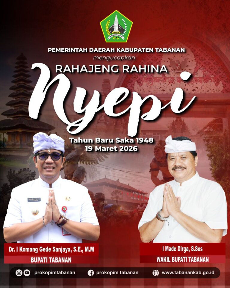 Pemkab Tabanan Ucapkan Selamat Hari Raya Nyepi Tahun Baru Saka 1948
