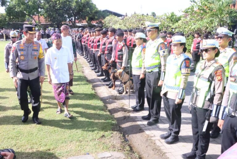 Pimpin Apel Pasukan Bersama Kapolda Bali, Ini yang Diinginkan Gubernur Koster!