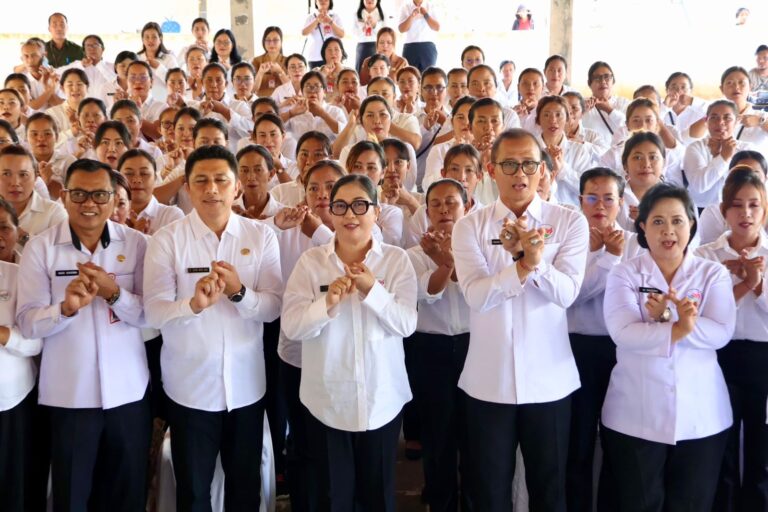 Rai Wahyuni Sanjaya Dampingi TP Pembina Posyandu Provinsi Bali Lakukan Aksi Nyata dari Desa untuk Masyarakat