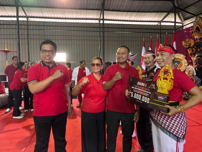 PDI Perjuangan Tabanan Gelar Lomba Senam Nangun Sat Kerthi Loka Bali