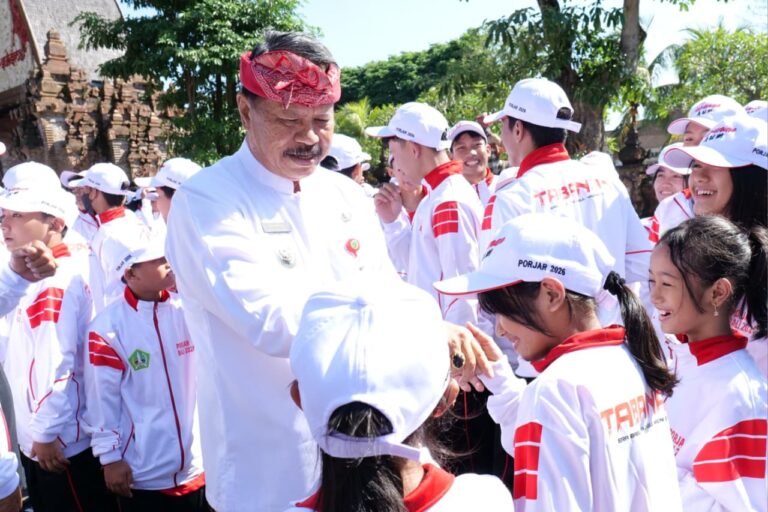 Semangat Hari Lahir Pancasila, Tabanan Lepas 801 Kontingen Porjar Bali 2026