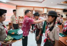 16 Pramuka Penggalang SMPN 4 Kuta Utara Siap Harumkan Nama Badung di LT IV Bali 2026